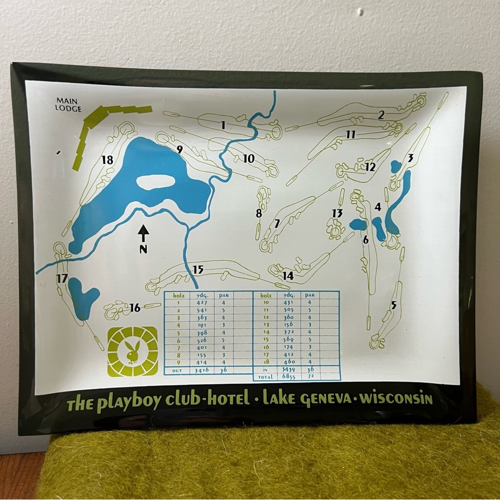 The Playboy Club - Hotel Geneva - Wisconsin glass dish